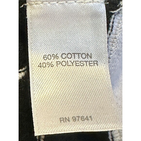 J. Jill Women's Size L Black/White Textured Striped Lightweight Sweater - Picture 13 of 14